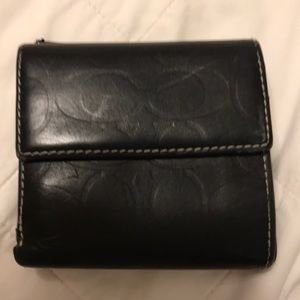 Black vintage Coach wallet. Was still made in USA.